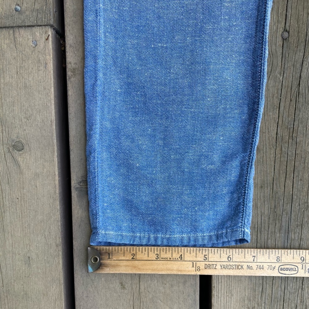 Rare Linen LEVI’S Jeans Relax Fit Boyfriend Blue Lightweight Size 30 - Picture 10 of 16